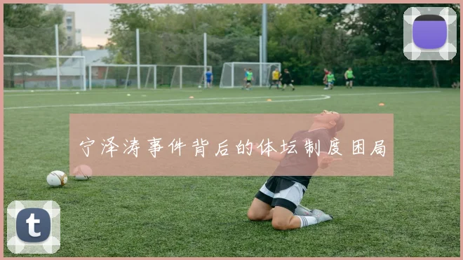 宁泽涛事件背后的体坛制度困局
